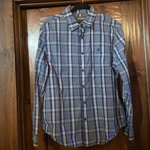 Eddie Bauer Plaid Long Sleeve Button Down Shirt - Picture 1 of 7